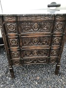 Louis 16 style Nice carved chest of drawers in oak, Belgium 1900