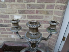 Louis 16 style Pair candelabra around 1600gr  in silver 800