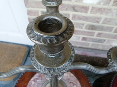 Louis 16 style Pair candelabra around 1600gr  in silver 800