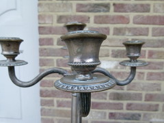 Louis 16 style Pair candelabra around 1600gr  in silver 800