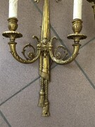 Louis 16 style Pair sconces in bronze, France 1950