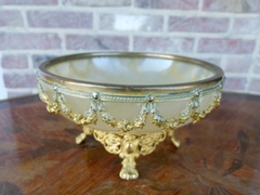 Louis 16 style Small centerpiece in onyx and gilt brass, France 1900