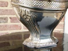 Louis 16 style Centerpiece with crystal in 800 silver signed RR 1880