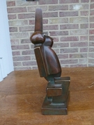 Modern style Sculpture by J.M. Lheureux in patinated bronze, Belgium,Liége dated 1996