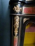 Napoleon 3 Boulle style Sideboard in ebonised wood and gilded bronzes, France 1880