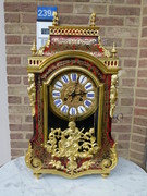 Napoleon 3 style  cartel Clock in gilded bronze and tortoiseshell marquetry, France 1880