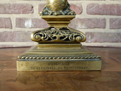 Napoleon 3 style Centerpiece with a fisch in bronze, France 1880