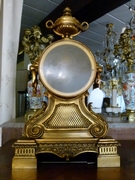 Napoleon 3 style clock in gilded bronze, France 1870