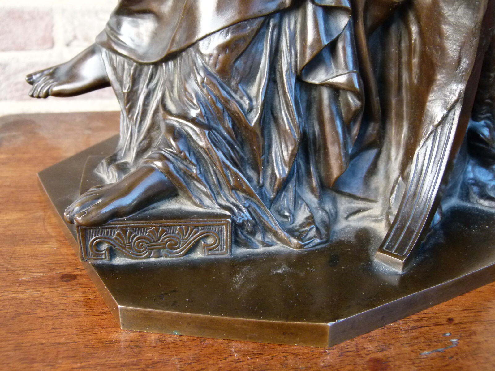 Napoleon 3 Sculpture of a sleeping lady by J. Cavelier and Barbedienne foundry stamp