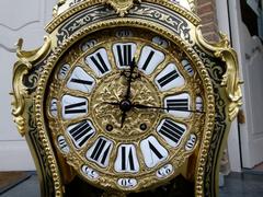 Napoleon III style Boulle Cartel with tortoiseshell in gilded bronze and marqueterie, France 1870