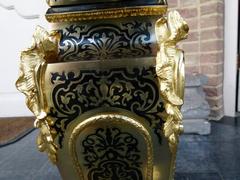 Napoleon III style Boulle Cartel with tortoiseshell in gilded bronze and marqueterie, France 1870