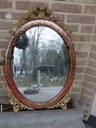 Napoleon III style Boulle mirror  in inlay with tortoiseshell and gilded bronze, France 1870