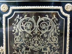 Napoleon III style Boulle style 1 door cabinet in ebonised wood,gilt bronze,black marble and tortoiseshell, France 1870