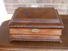 Napoleon III style Box with bronze in rosewood, France 1890