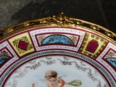 Napoleon III style Centerpiece with cherubs in porcelain and gilded bronze, Vienna,Austria 1890