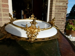 Napoleon III style Centerpiece with cherubs in porcelain and gilded bronze, Vienna,Austria 1890