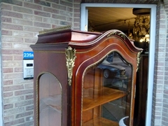 Napoleon III style Display cabinet vitrine  in different wood and gilded bronze , France 1890