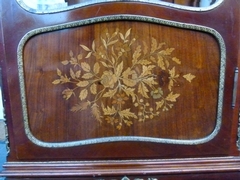 Napoleon III style Display cabinet vitrine  in different wood and gilded bronze , France 1890