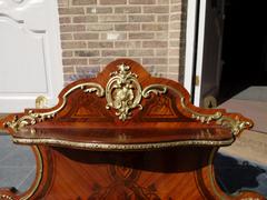 Napoleon III style display rack in gilded bronzes and rosewood marquetery, France 1880