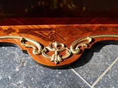 Napoleon III style display rack in gilded bronzes and rosewood marquetery, France 1880