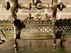 Napoleon III style Display tray in gilded bronze and onyx, France 1880