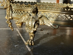 Napoleon III style Display tray in gilded bronze and onyx, France 1880