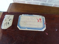 Napoleon III style Hand glove box with tortoiseshell inlay in marquetery of cupper and tortoiseshell and gilded bronze, France 1870