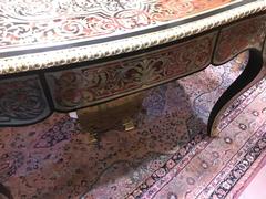 Napoleon III style Lady,s desk in Boulle style in Boulle marquetery with turtelshell, ebonised wood and gilded bronzes, France 1870