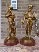 Napoleon III style Pair sculptures by Lalouette 