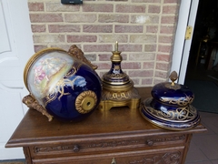 Napoleon III style Pair porcelain vases in porcelain and gilded bronze, France , Sévres 1870