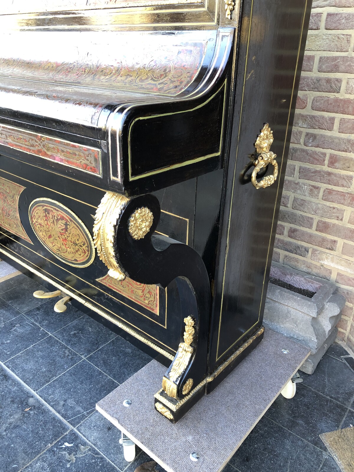 Napoleon III Piano with Boulle marquetry