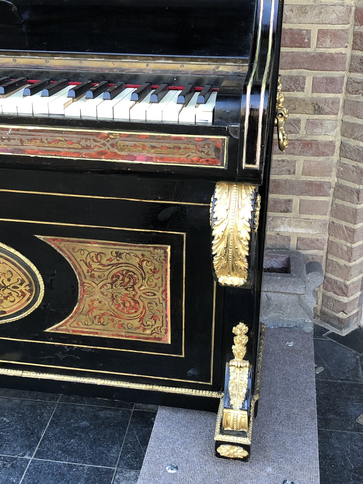 Napoleon III Piano with Boulle marquetry