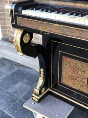 Napoleon III style Piano with Boulle marquetry in tortoise shell and bronze, Paris, France 1880