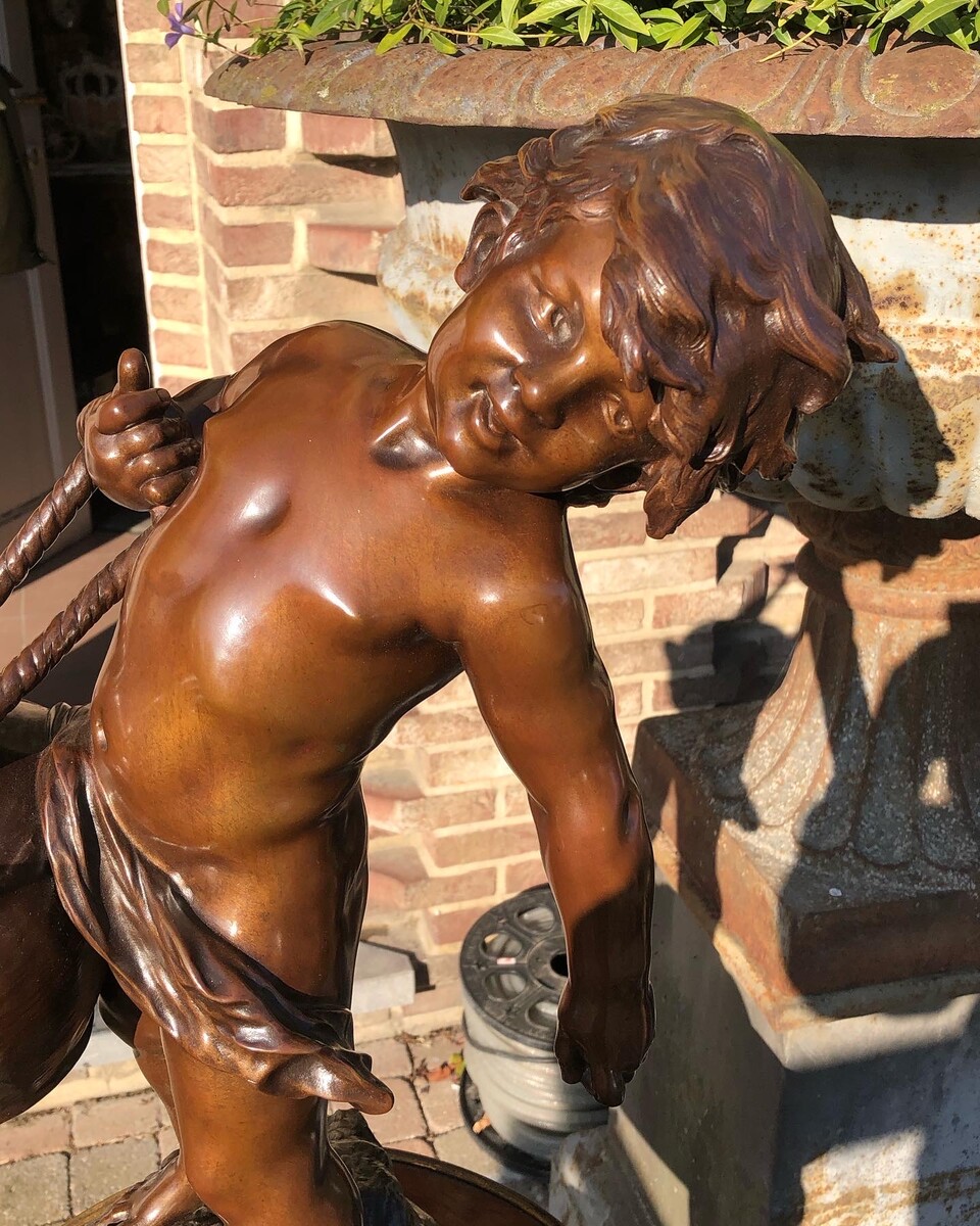 Napoleon III Sculpture of a boy who carries water