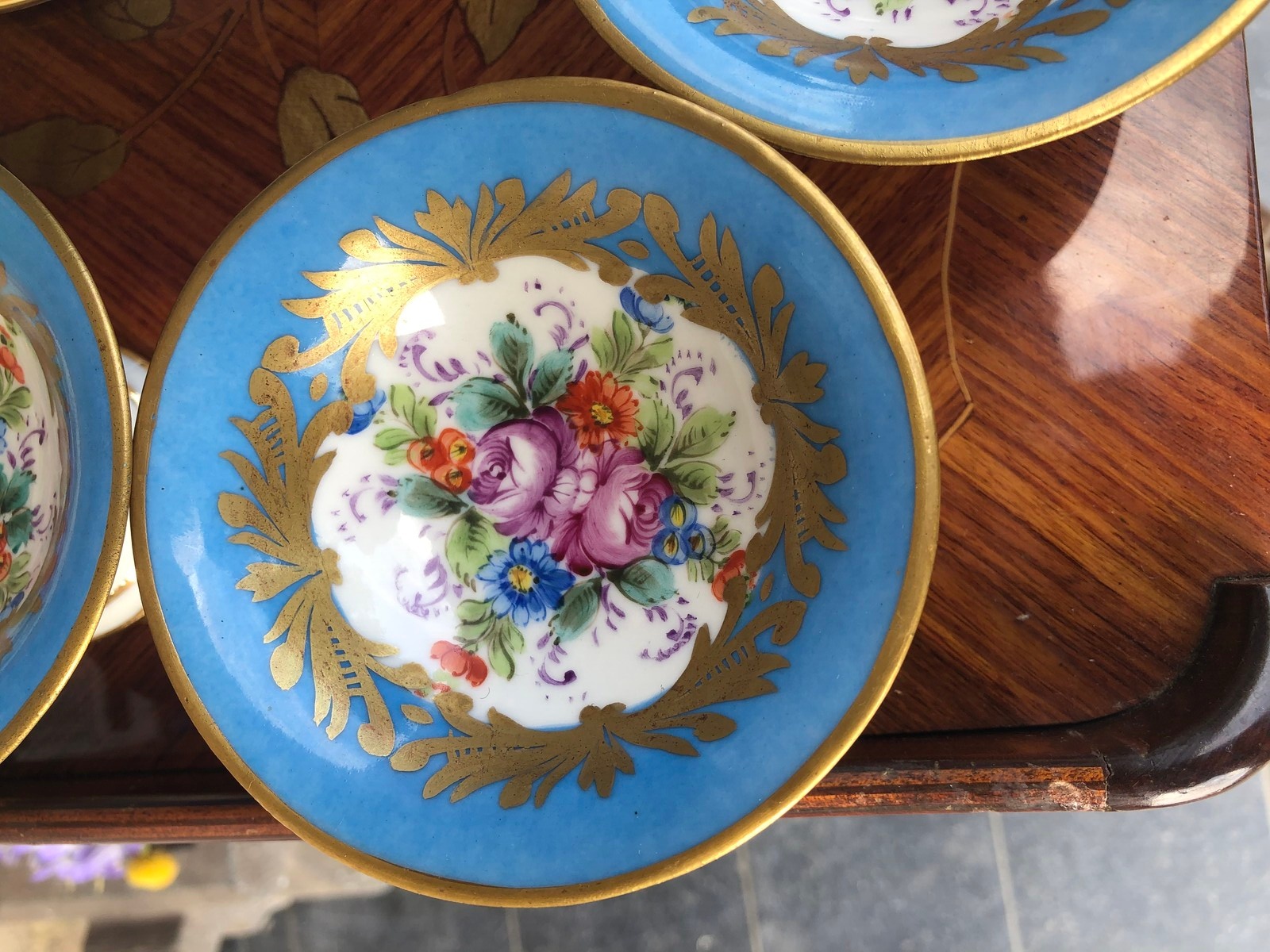 Napoleon III Set of 1 plate and 6 cups