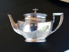 Napoleon III style Sterling silver coffee and tea set 3300 gram in 925 sterling silver 1880