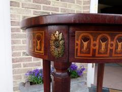 Napoleon III,in the manner of Topino style Marqueterie table in satinwood and different woods, France 1880