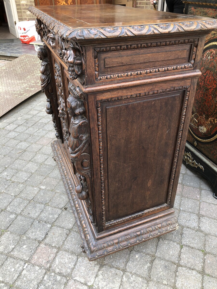 Renaisence Two doors carved cabinet