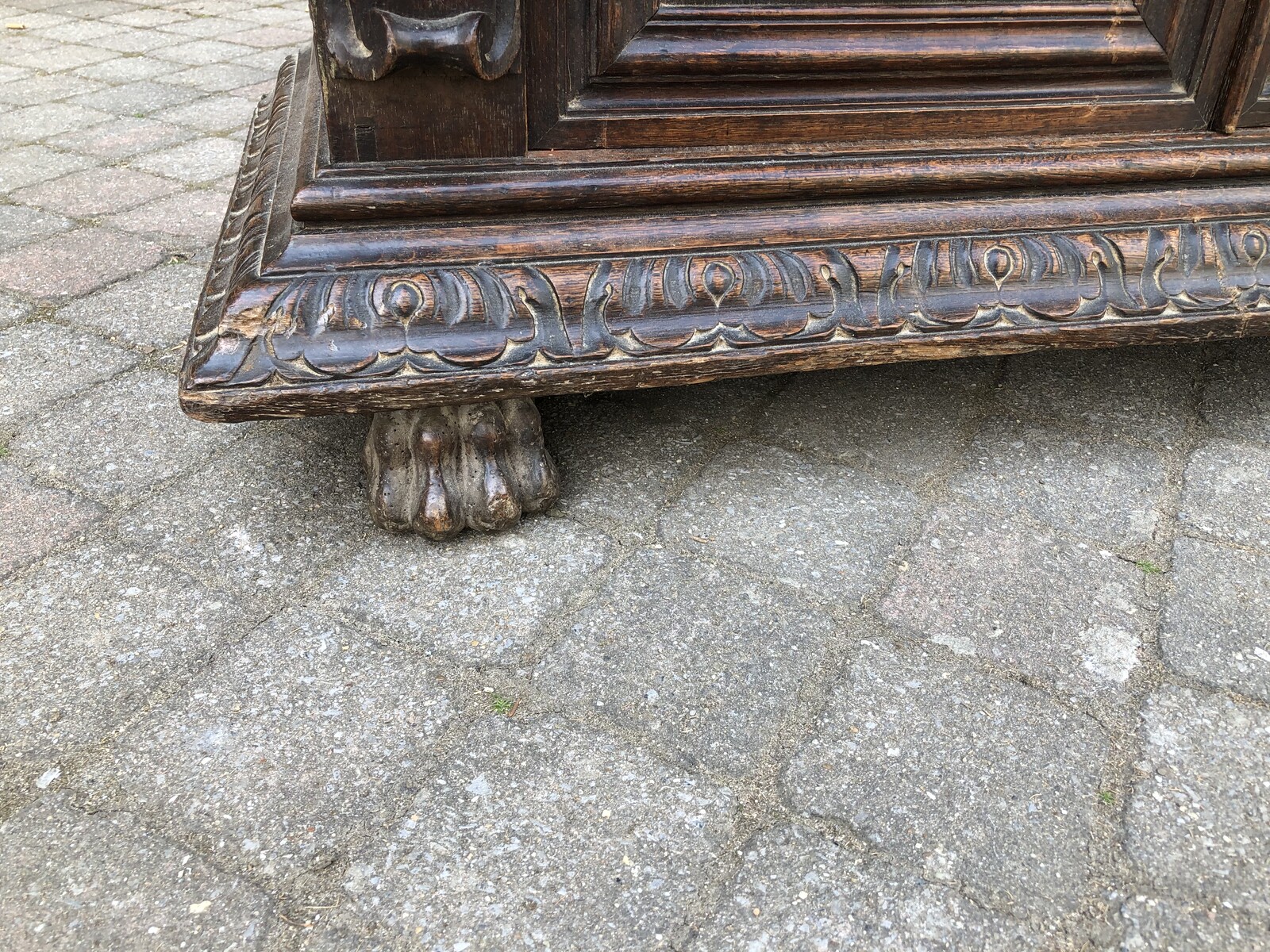 Renaisence Two doors carved cabinet