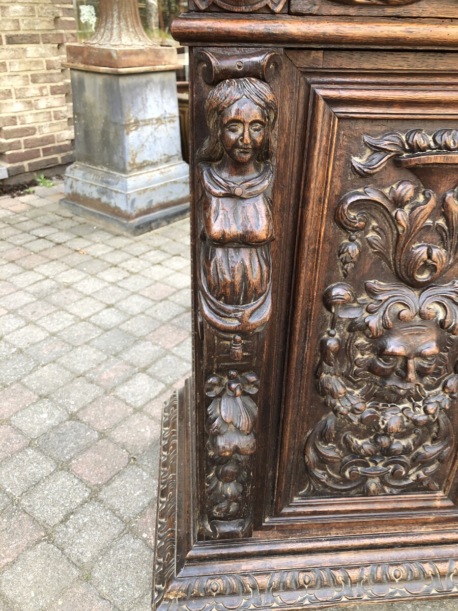 Renaisence Two doors carved cabinet