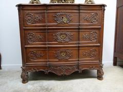 Rengénce style Chest of drawers in carved oak, Belgium,Liége 1850