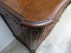 Rengénce style Chest of drawers in carved oak, Belgium,Liége 1850