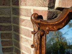 Rengecy style Mirror in oak, Belgium 1900