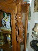 Rokoko style Displaycabinet vitrine in carved wallnut, Germany 1880