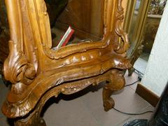 Rokoko style Displaycabinet vitrine in carved wallnut, Germany 1880