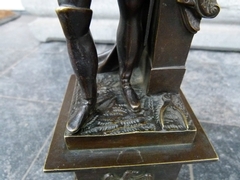 Sculpture of Napoleon in patinated bronze, France 1880