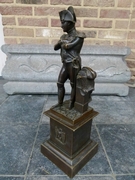 Sculpture of Napoleon in patinated bronze, France 1880