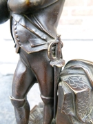 Sculpture of Napoleon in patinated bronze, France 1880