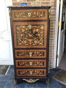 Secretary in Napoleon III style with nice quality of marquetry 