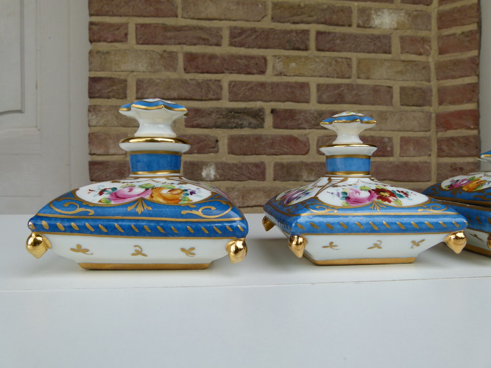 Sévres set of 4 perfume bottle by Le Tallec